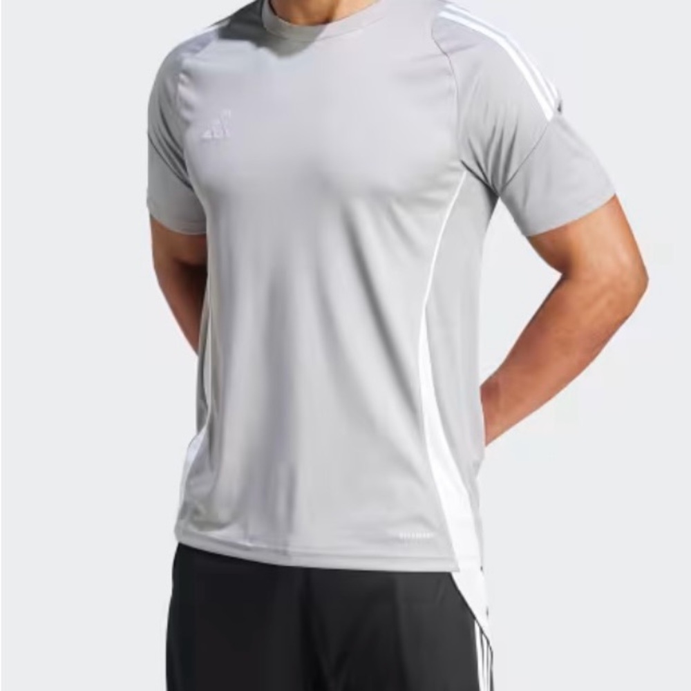 Adidas Men's Short Sleeve Gray Jersey